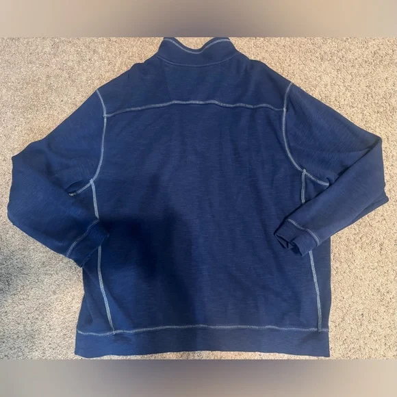 Big & Tall Tobago Bay Tommy Bahama Half-Zip Lightweight Sweatshirt Pull Over XXL - Picture 3 of 7